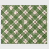 Green Buffalo controleert Kerstmis Cadeaupapier (Vlak)