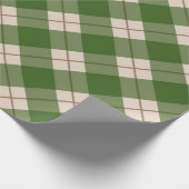 Green Buffalo controleert Kerstmis Cadeaupapier (Hoek)