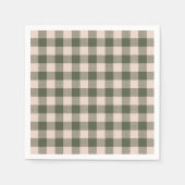 Green Buffalo Plaid Boerderij Servet (Voorkant)
