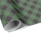 Green Buffalo Plaid Cadeaupapier (Rol Hoek)