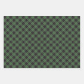 Green Buffalo Plaid Checkered Inpakpapier Vel (Voorkant)