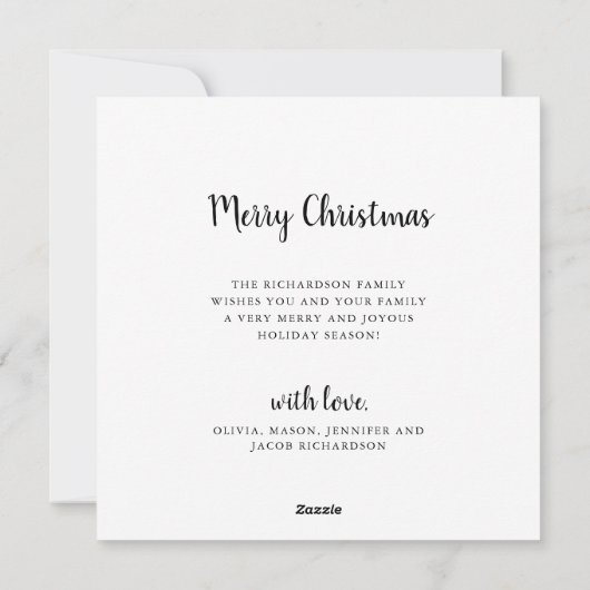 Green Buffalo Play | Foto voor kerstmis Feestdagenkaart (Achterkant)