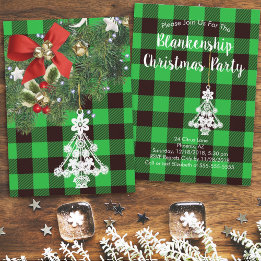 Green Buffalo Pset Custom KerstTree Holiday Feestdagenkaart