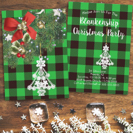 Green Buffalo Pset Custom KerstTree Holiday Feestdagenkaart