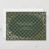 Green Buffalo Pset Holly-fotokerstkaarten Feestdagenkaart (Achterkant)