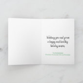 Green Buffalo Pset-kerstboom Silhouette Feestdagen Kaart (Binnen)