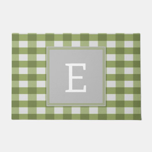 Green Buffalo Pset Monogram Doormat Deurmat (Voorkant)