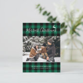 Green Buffalo Pset Pattern Feestdagenkaart (Staand voorkant)