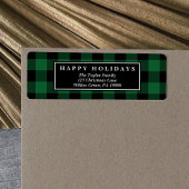 Green Buffalo Pset Pattern Kaart Etiket