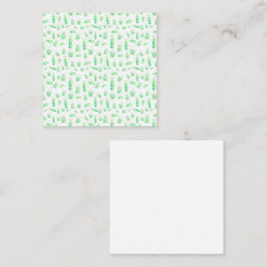 Green Bug Note Card Notitiekaartje (Voorkant / Achterkant)