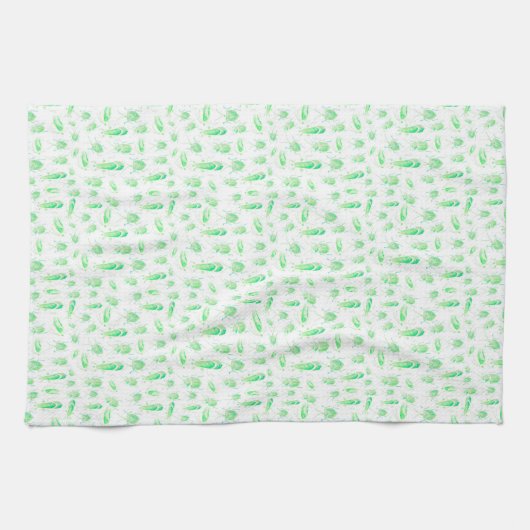 Green Bug Tea Towel Theedoek (Horizontaal)