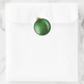 Green Bulb Ornament Sticker (Tas)