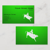 Green Bull Rider Visitekaartje (Voorkant / Achterkant)