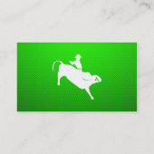 Green Bull Rider Visitekaartje (Achterkant)