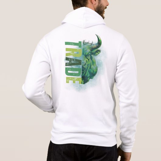 Green bull | Trade Design Hoodie (Achterkant)