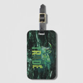 Green bull | Trade Design | Marble Bagagelabel (Voorkant (verticaal))