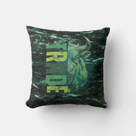 Green bull | Trade Design | Marble Kussen