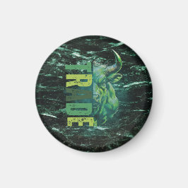 Green bull | Trade Design | Marble Magneet