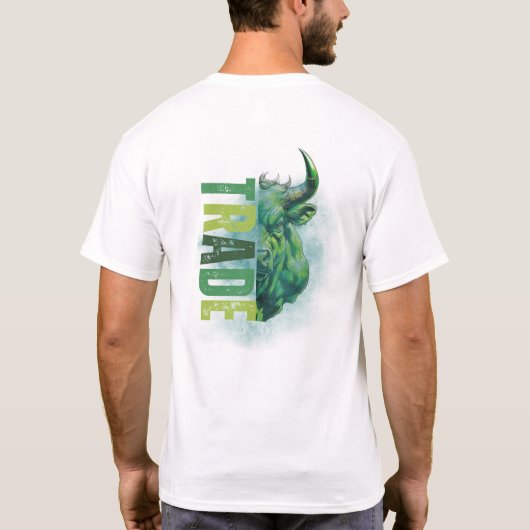 Green bull | Trade Design T-shirt (Achterkant)