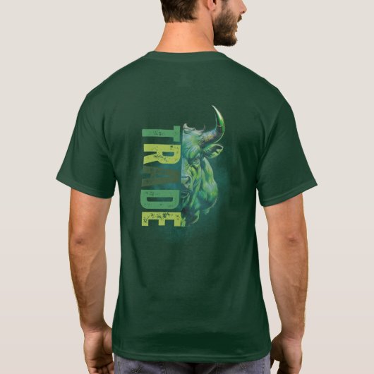 Green bull | Trade Design T-shirt (Achterkant)