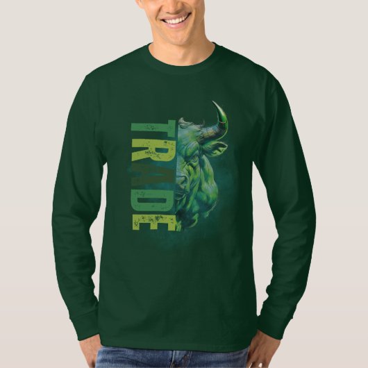 Green bull | Trade Design T-shirt (Voorkant)