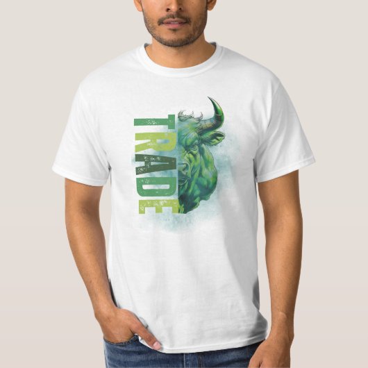Green bull | Trade Design T-shirt (Voorkant)