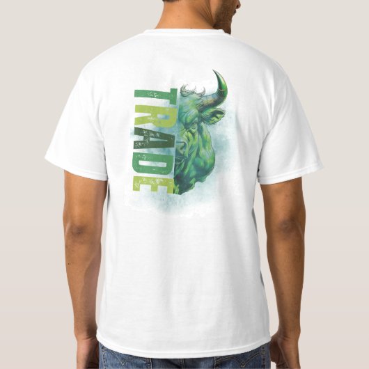 Green bull | Trade Design T-shirt (Achterkant)