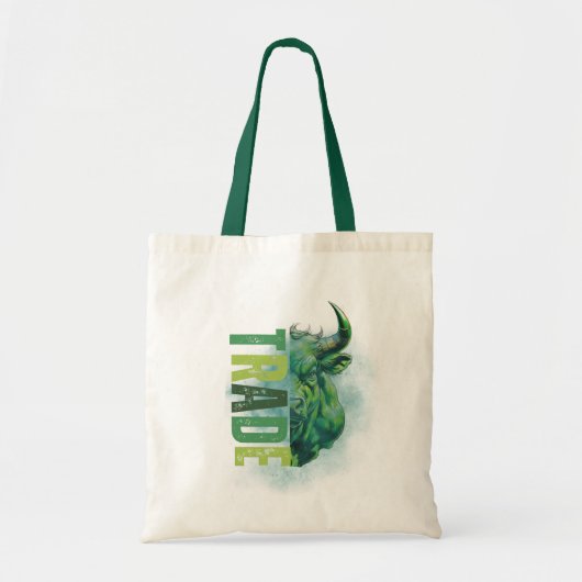 Green bull | Trade Design Tote Bag (Voorkant)