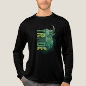 Green bull | Trade Design Tri-Blend Shirt (Voorkant volledig)