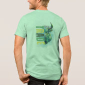 Green bull | Trade Design Tri-Blend Shirt (Achterkant)