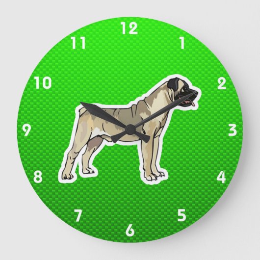 Green Bullmastiff Grote Klok (Voorkant)