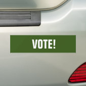 Green Bumper Sticker-stemming Bumpersticker (Op auto)