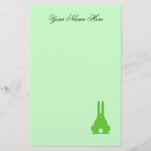 Green Bunny Briefpapier