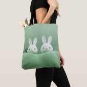 Green Bunny Canvas tas (Dichtbij)
