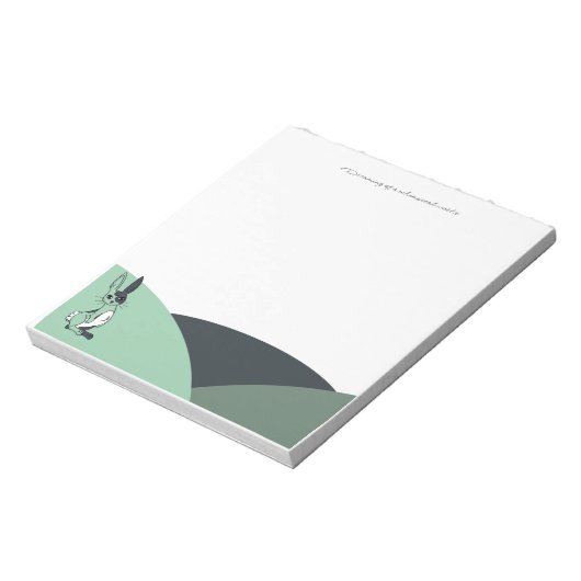 Green Bunny Notepad Notitieblok (Linkerzijde)