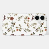 Green Burgundy Wildflower Case-Mate iPhone Case (Achterkant (horizontaal))