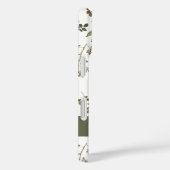 Green Burgundy Wildflower Monogram Name Case-Mate iPhone Case (Achterkant / Rechts)