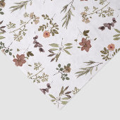 Green Burgundy Wildflower Tissuepapier (Detail)