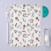 Green Burgundy Wildflower Tissuepapier (Craft)