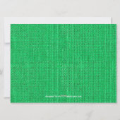 Green Burlap Pinecones Foto - 6 x 8 kerstKaart (Achterkant)