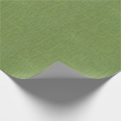 Green Burlap Texture Cadeaupapier (Hoek)