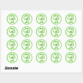 Green Bus Adventures - GBA - Groene Sticker (Vel)