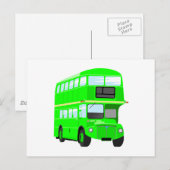 Green Bus Briefkaart (Voorkant / Achterkant)