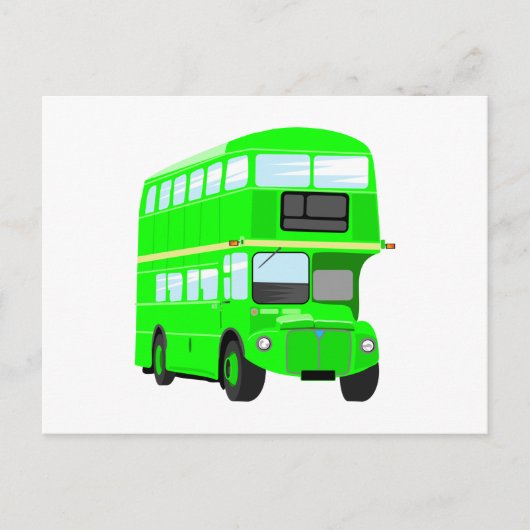 Green Bus Briefkaart (Voorkant)