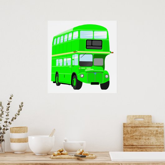 Green Bus Poster (Keuken)