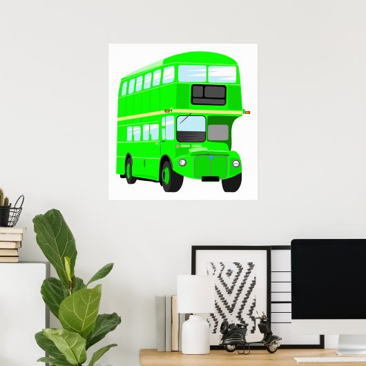 Green Bus Poster (Thuiskantoor)