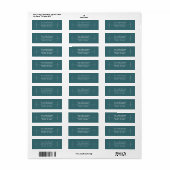 Green Business  Address Etiket (Full Sheet)