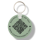 Green | Business Custom QR Code Sleutelhanger