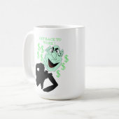 Green business executive puppet koffiemok (Voorkant links)