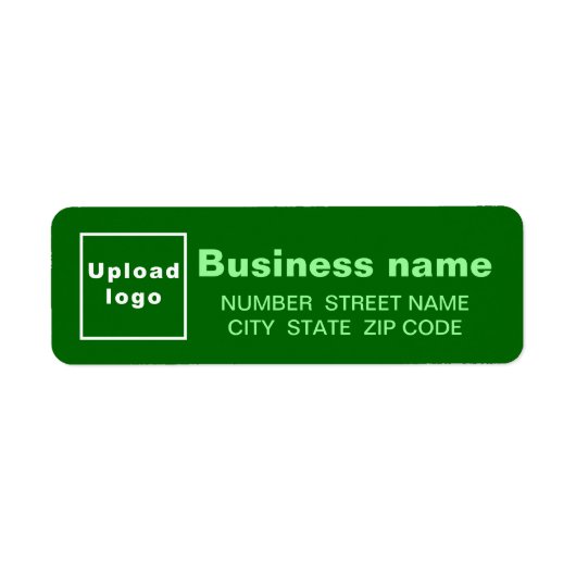 Green Business Return-adreslabel Etiket (Voorkant)